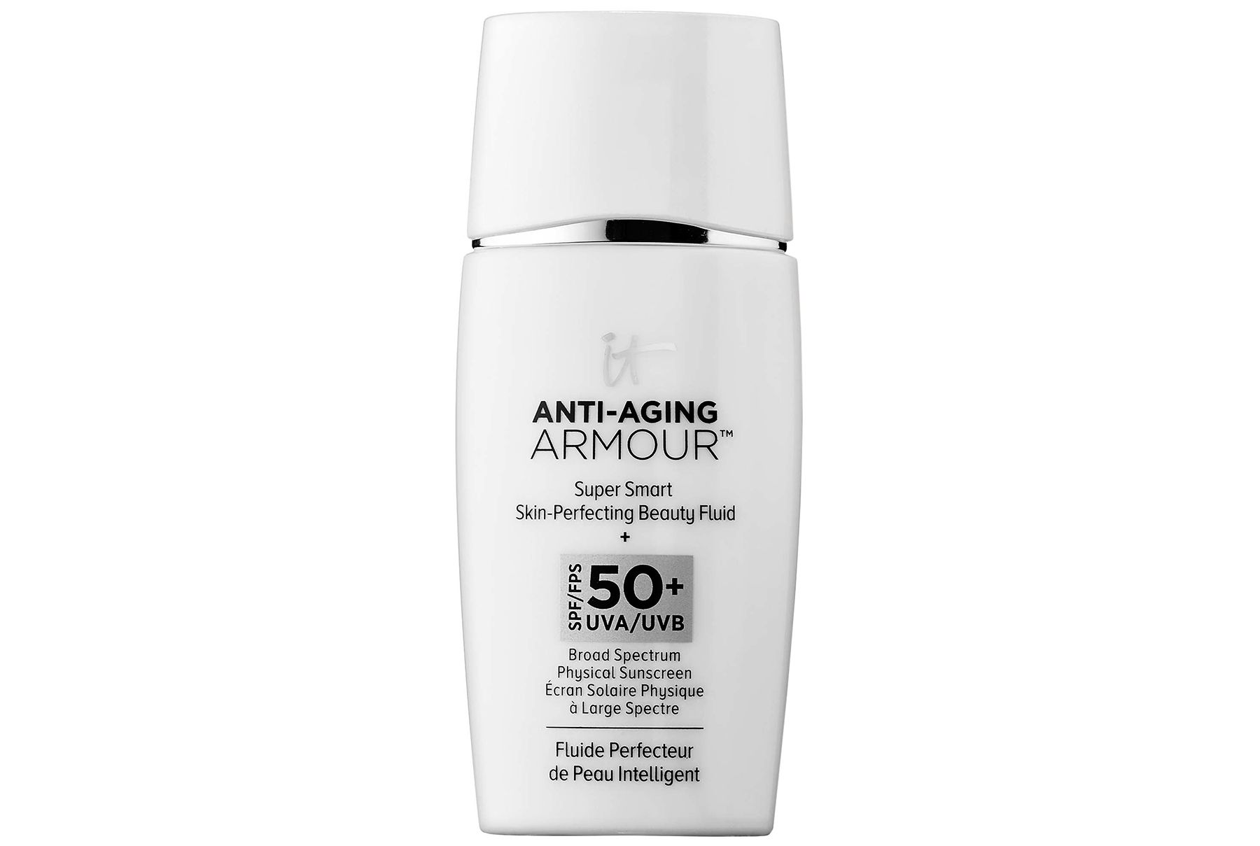 IT Cosmetics proti staranju Armor Super Smart Skin-Perfecting Beauty Fluid SPF 50+
