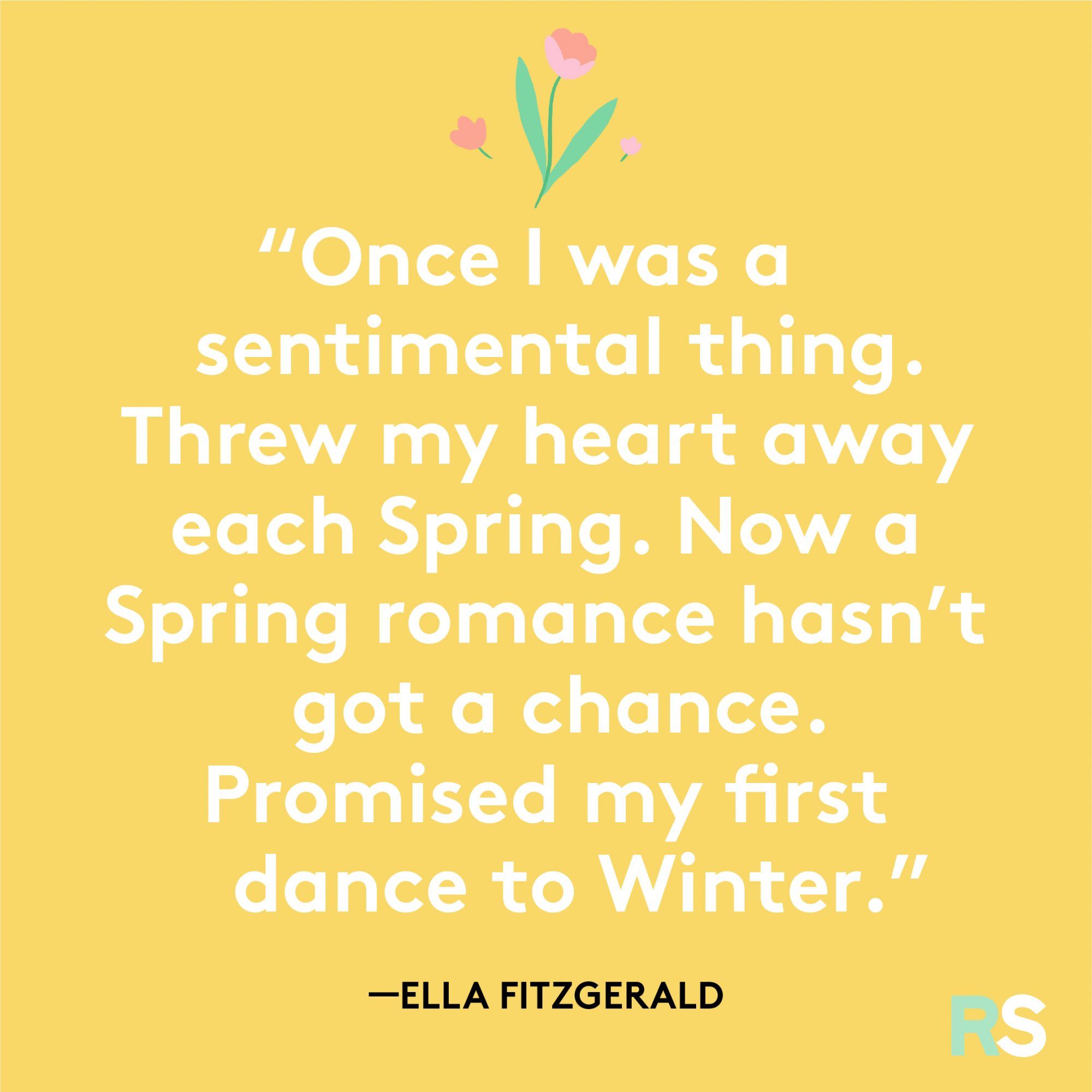 Pomladni citat Elle Fitzgerald