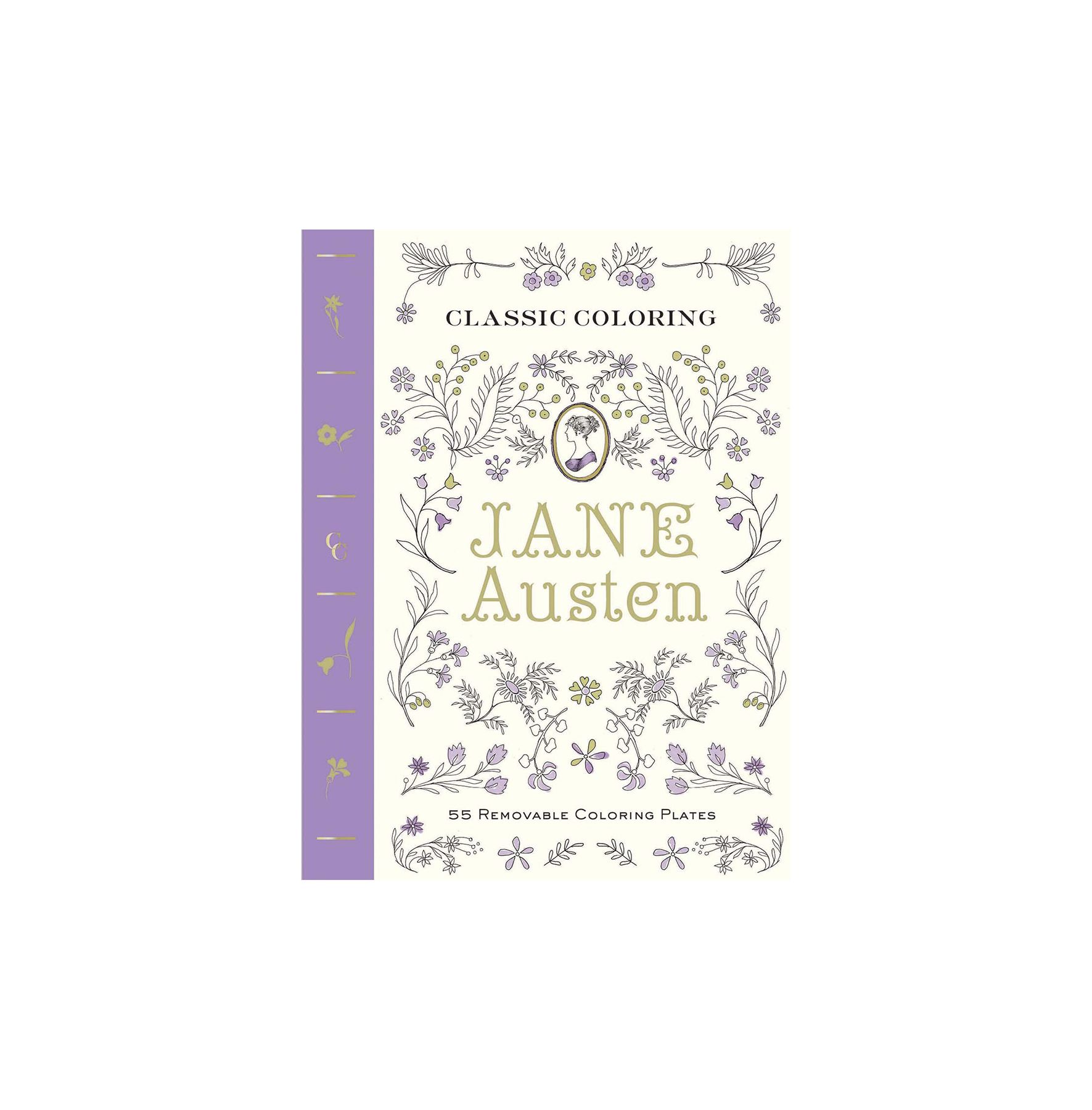 Klassisches Ausmalen: Jane Austen (Malbuch für Erwachsene)