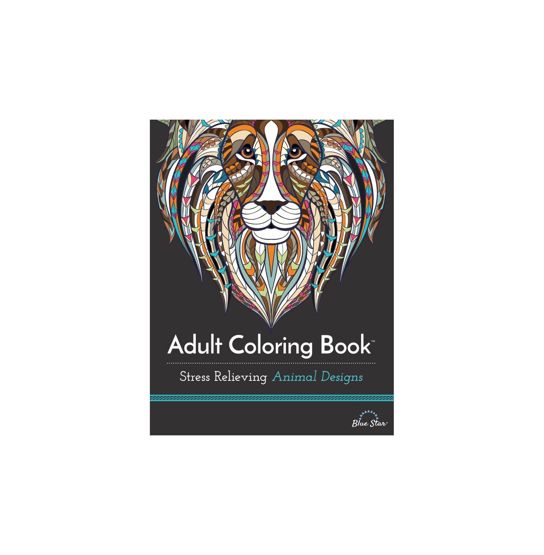 ספר צביעה למבוגרים: עיצובים של בעלי חיים המקלים על המתח