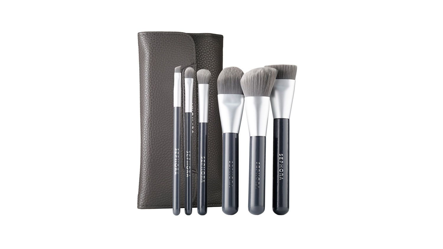 Sephora Collection Deluxe Charcoal Antibacterial Brush Set