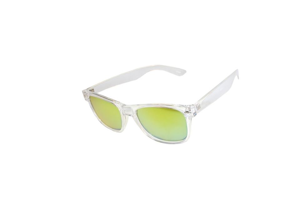 نظارة شمسية من طراز Girlprops Wayfarer مع عدسات عاكسة