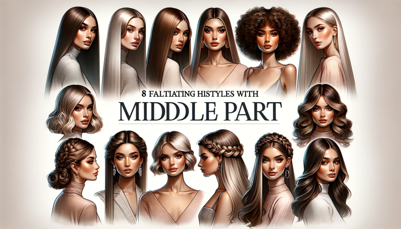 Versatile Hairstyles for Everyone - Expert Tips on How to Perfectly Style Your Middle Part Hair