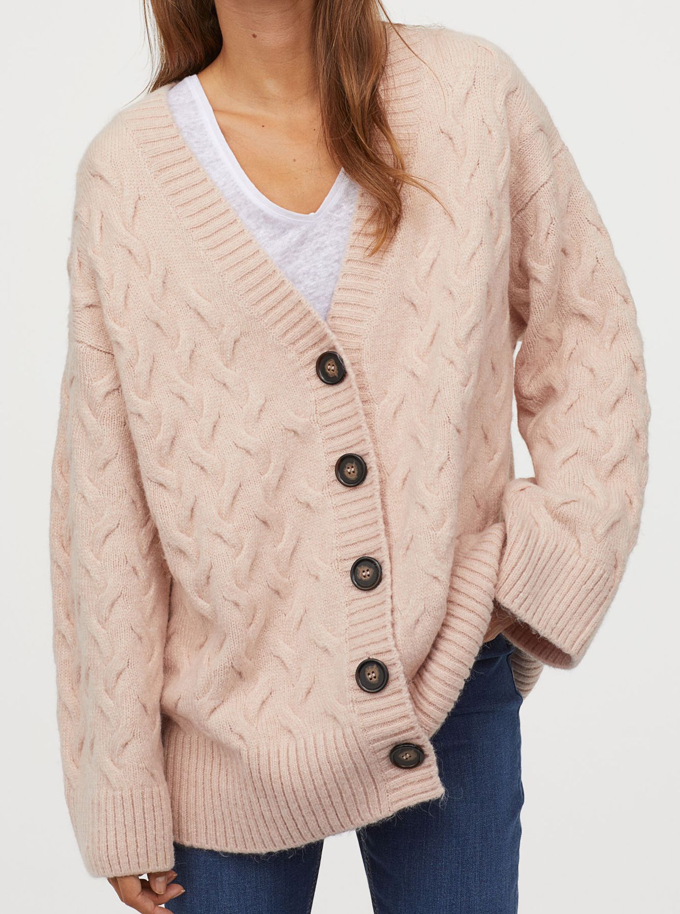 Baggy Cardigans: H&M Cable-Knit Cardigan