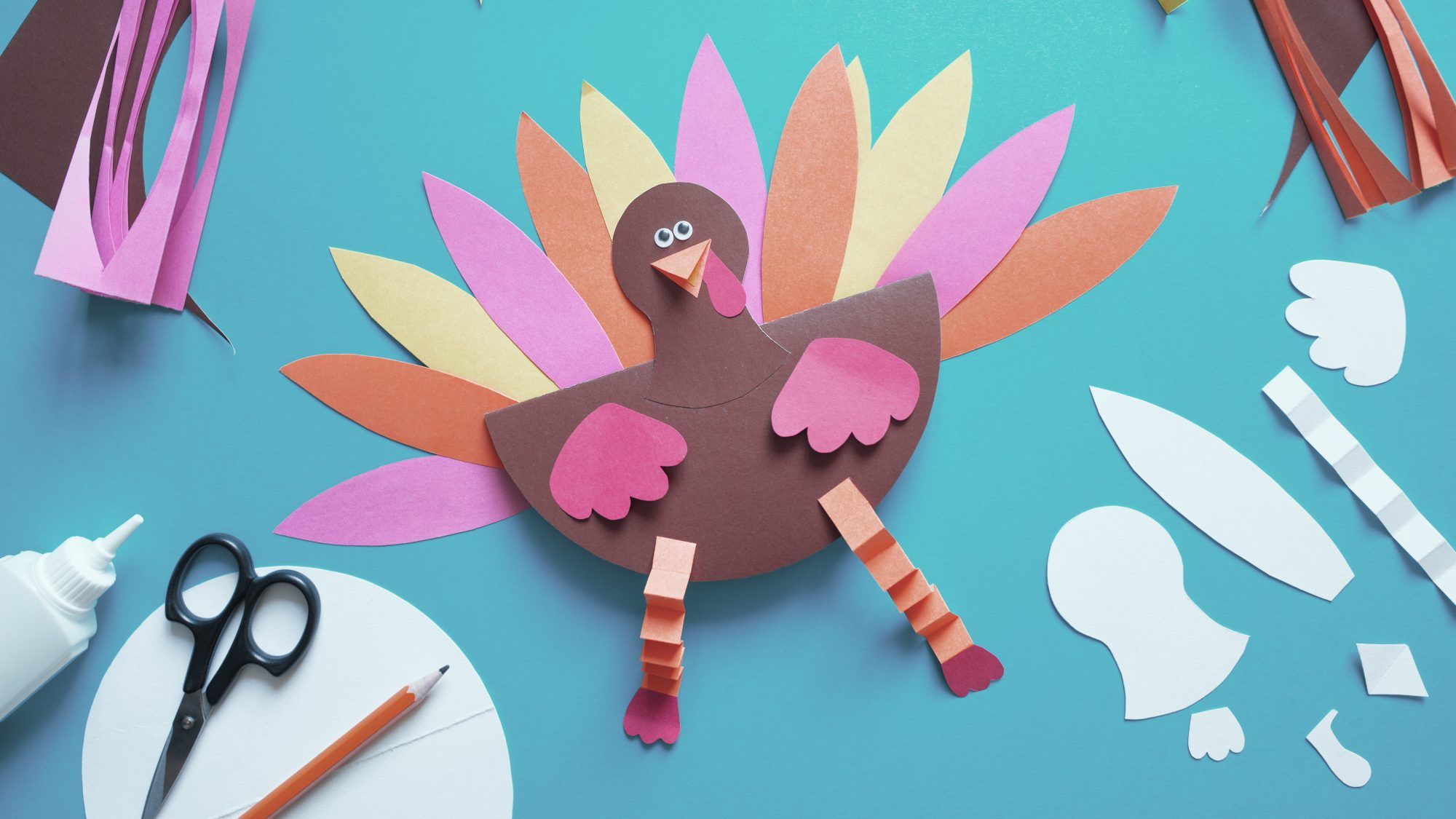 Занаяти за Деня на благодарността, идеи - Пуйка от хартия