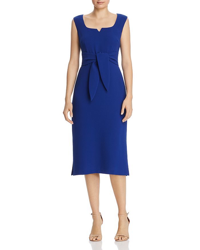 Adrianna Papell Tie-Front Sheath Dress