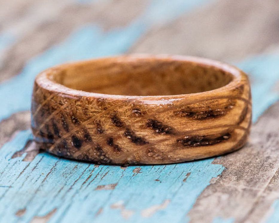 Hawkins Handicrafts Kentucky Bourbon Barrel Wood Ring